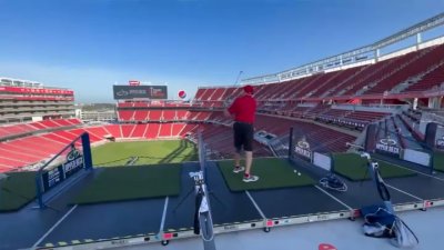 Upper Deck Golf Takes Over Levi's Stadium in Santa Clara – NBC Bay Area