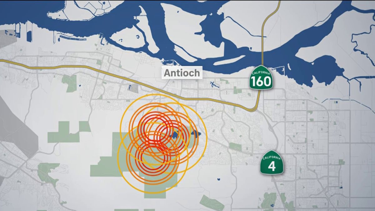 Three Small Earthquakes Strike Near Antioch: USGS – NBC Bay Area