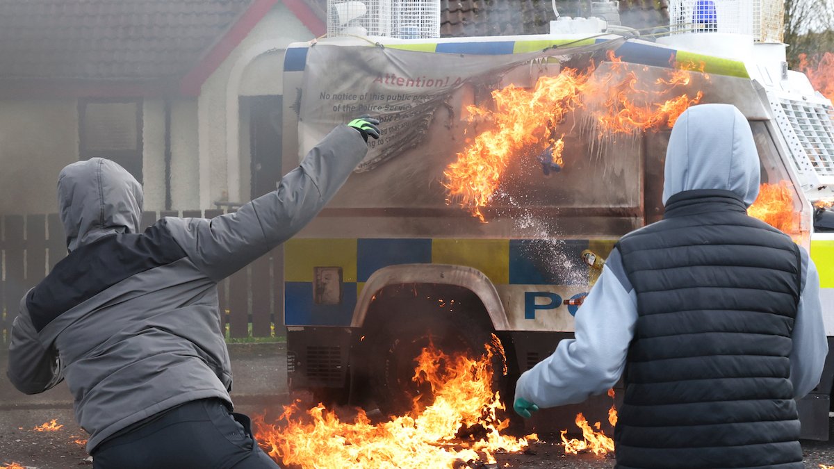 Police Car Firebombed in Protest of N. Ireland Peace Deal Ahead of Biden's Visit – NBC Bay Area - Vimarsana News