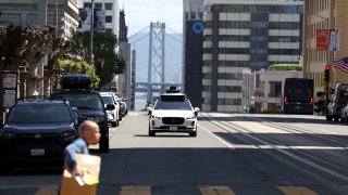 A Waymo autonomous vehicle.