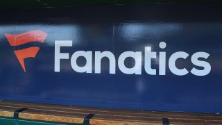 Fanatics logo is seen on the dugout wall before the game between the Pittsburgh Pirates and the Milwaukee Brewers at PNC Park on July 3, 2022 in Pittsburgh, Pennsylvania. (Photo by Justin Berl/Getty Images)