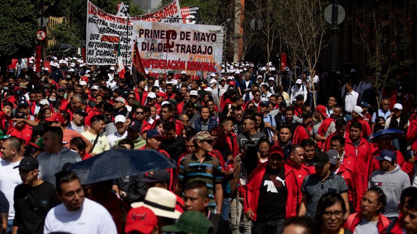 A May Day celebration in Mexico.