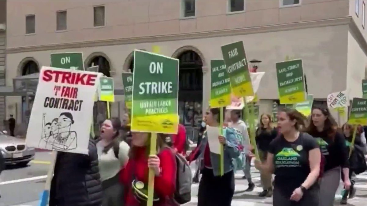 Oakland Teachers Back on Picket Lines for Day 3 of Strike – NBC Bay Area