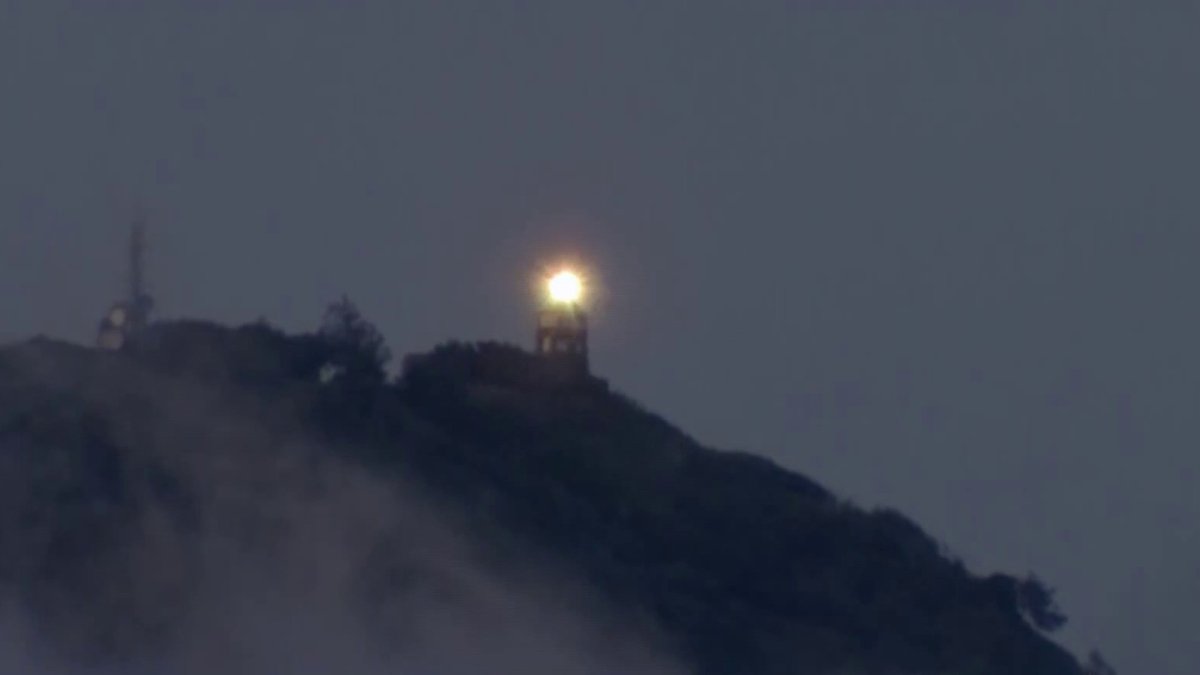 Beacon on Mount Diablo Illuminated for Memorial Day NBC Bay Area