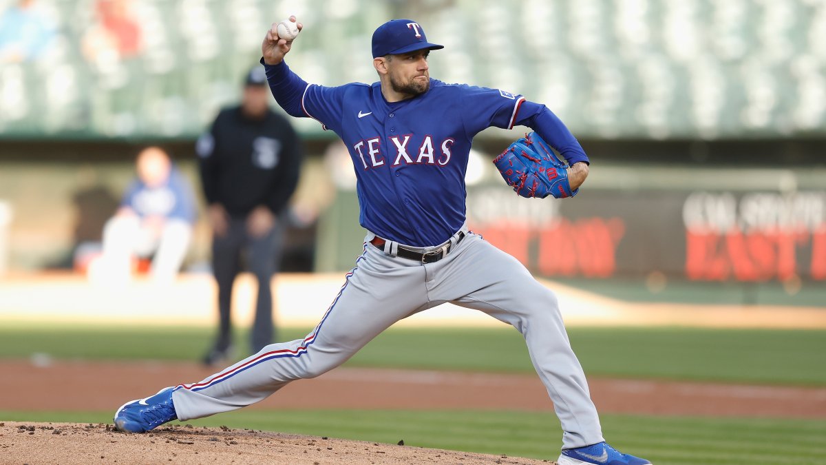 Nate Eovaldi fans career high 12 in third consecutive scoreless outing for  Texas Rangers - The Boston Globe
