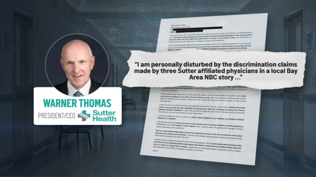 Sutter Health CEO ‘Disturbed’ by Discrimination Claims in NBC Bay Area ...