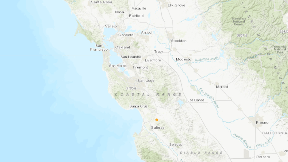 The initial magnitude 3.2 earthquake strikes near San Juan Bautista – NBC Bay Area