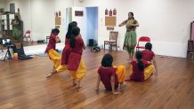 Dancer Nitya Narasimhan practices the form of bharatanatyam, a classic Indian dance which she performs and teaches in Sunnyvale. (May 24, 2023)