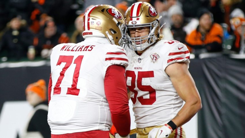 49ers' Talanoa Hufanga is 'everyone's favorite'; Kittle nears debut