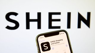 A Shein App is shown in the IOS App Store in Bargteheide, Germany, May 3, 2021.