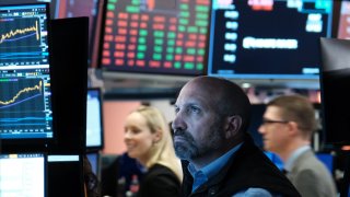 Traders work the floor of the New York Stock Exchange in New York City on May 31, 2023.