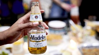 Modelo Especial beer arranged in the Brooklyn Borough of New York, U.S., on Tuesday, Nov. 23, 2021.