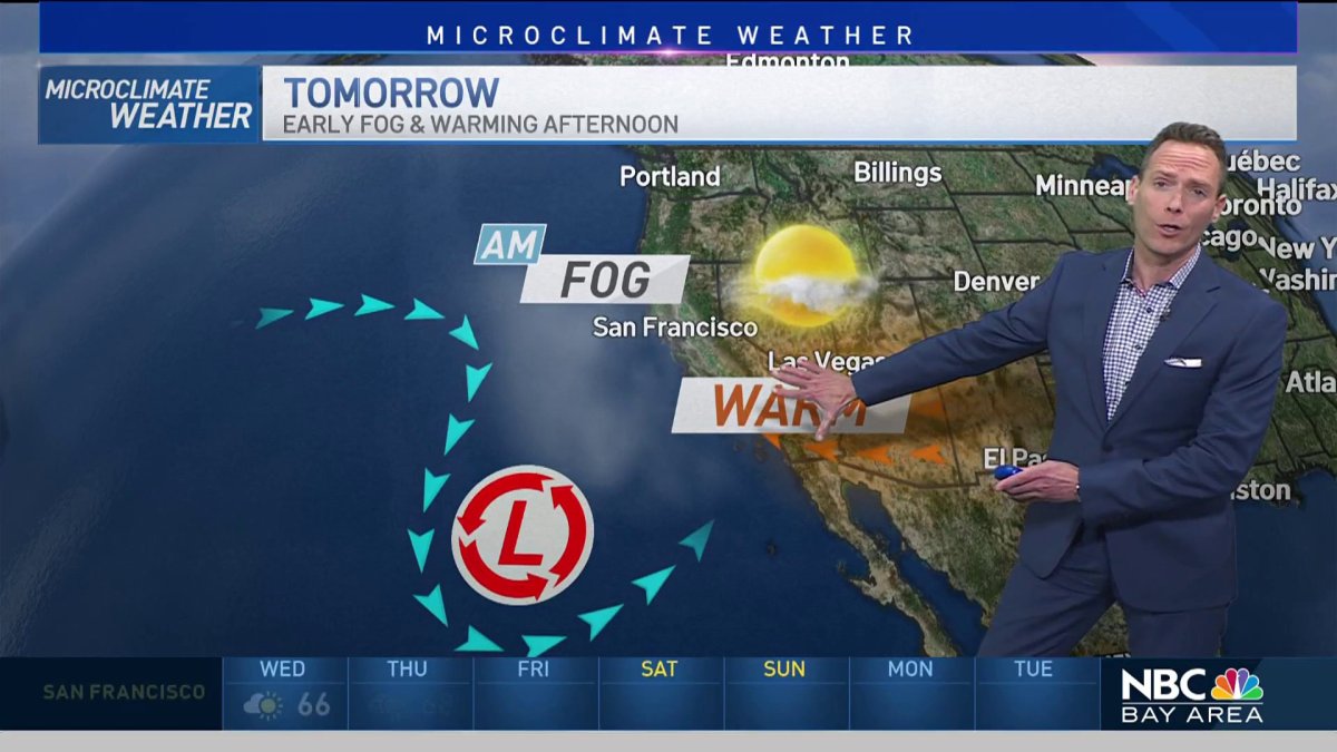 Forecast: Early fog as inland heat returns – NBC Bay Area