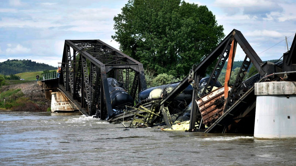 Montana bridge collapse: Freight train plunges into Yellowstone river – NBC Bay Area - Vimarsana News