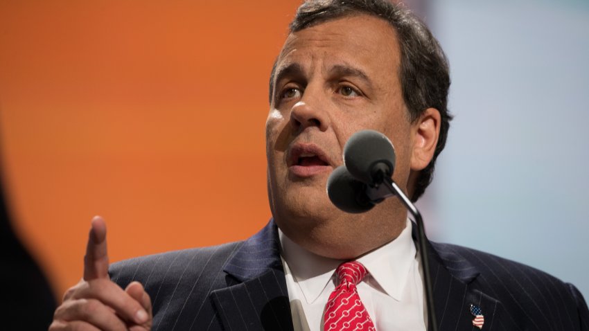 Governor Chris Christie speaks on the second day of the Republican National Convention on July 19, 2016