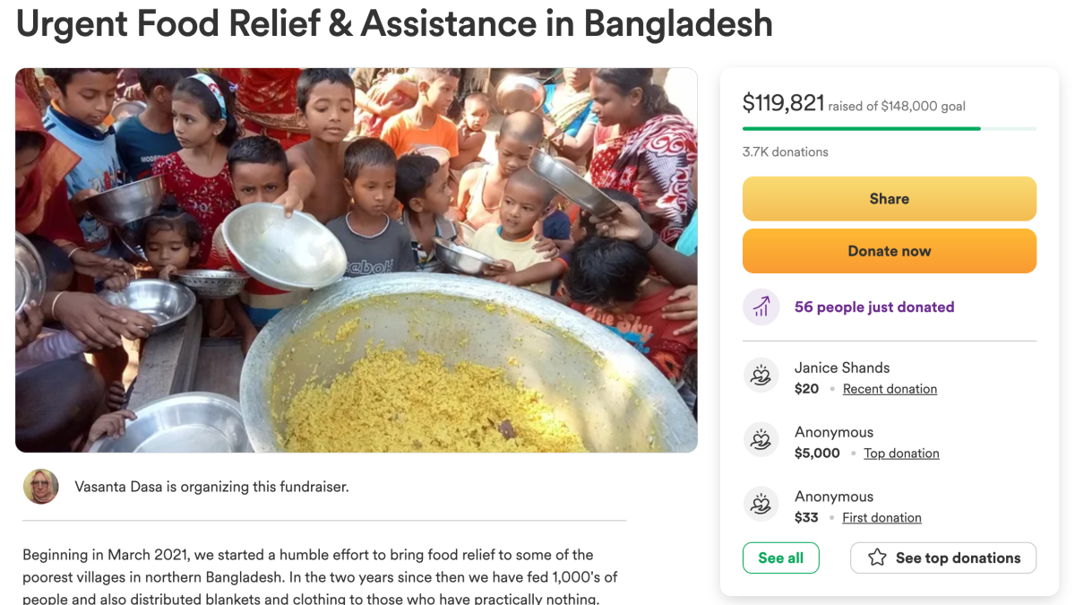 Reddit user accidentally donates $15K instead of $150 to Bangladesh hunger charity – NBC Bay Area - Vimarsana News