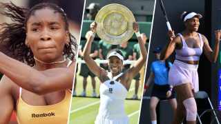 Venus Williams through the phases of her career.