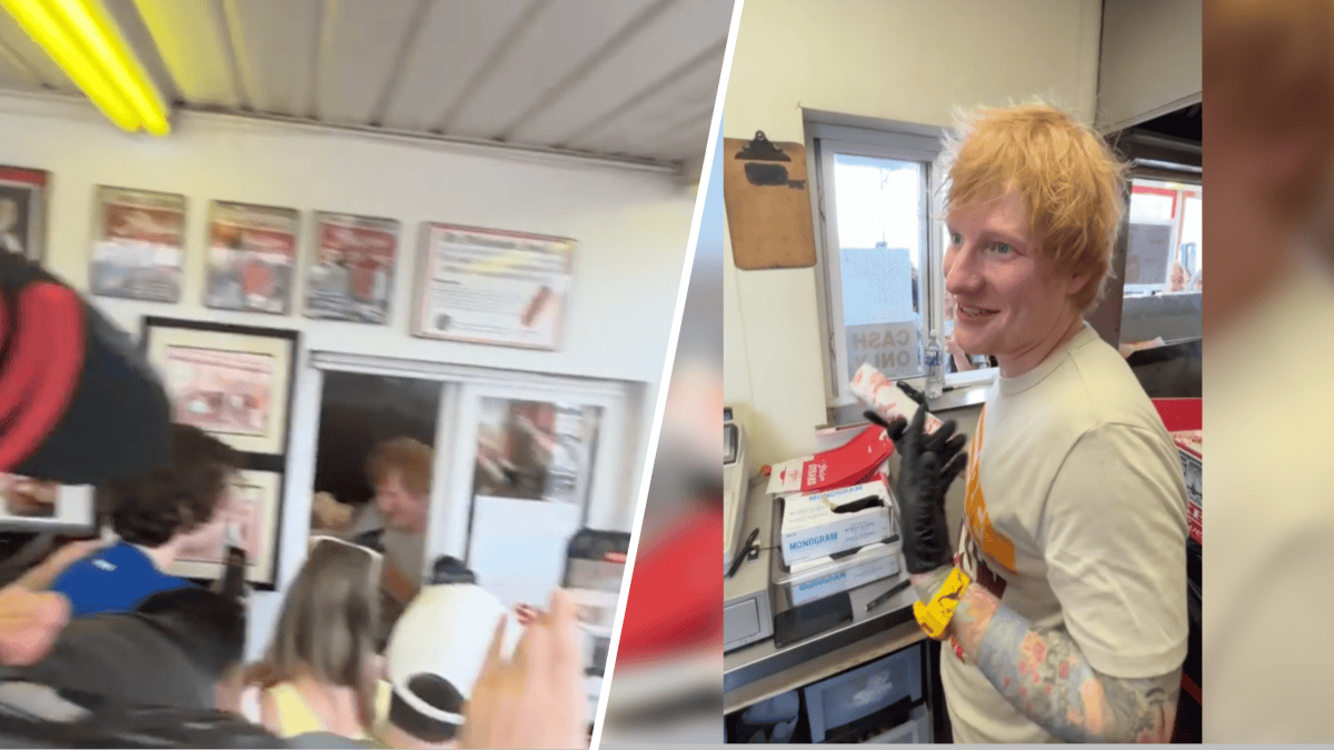 Ed Sheeran Learns How to Make a Philly Cheesesteak and Serves Them to Fans – NBC Bay Area - Vimarsana News