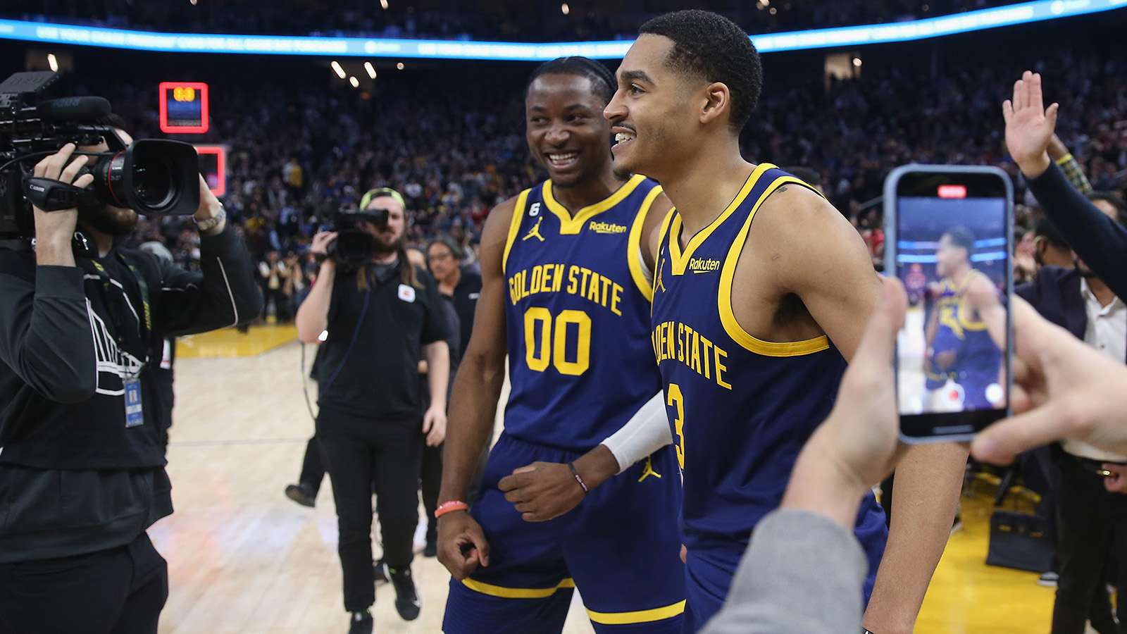 Warriors introduce new draft picks at Chase Center, reveal rookie