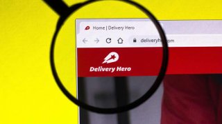 The website of food delivery service Delivery Hero.