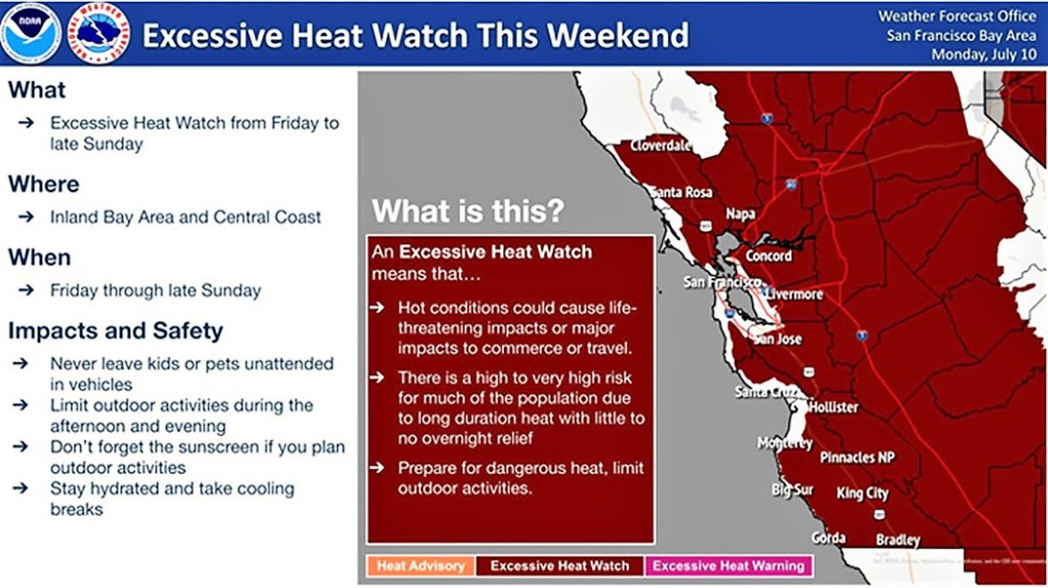 Bay Area Forecast Excessive Heat Watch By The Weekend NBC Bay Area Bay Area Forecast Excessive Heat Watch By The Weekend NBC Bay Area
