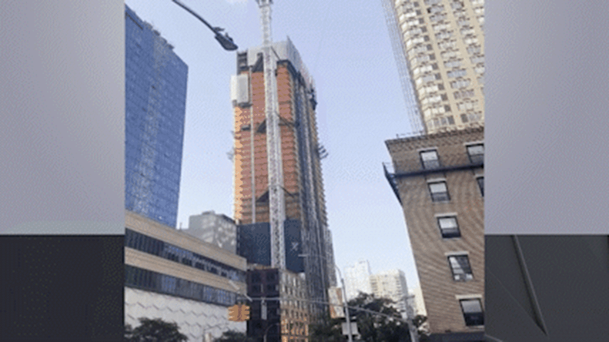 Crane on Manhattan skyscraper on fire, partially collapses: Officials – NBC Bay Area - Vimarsana News