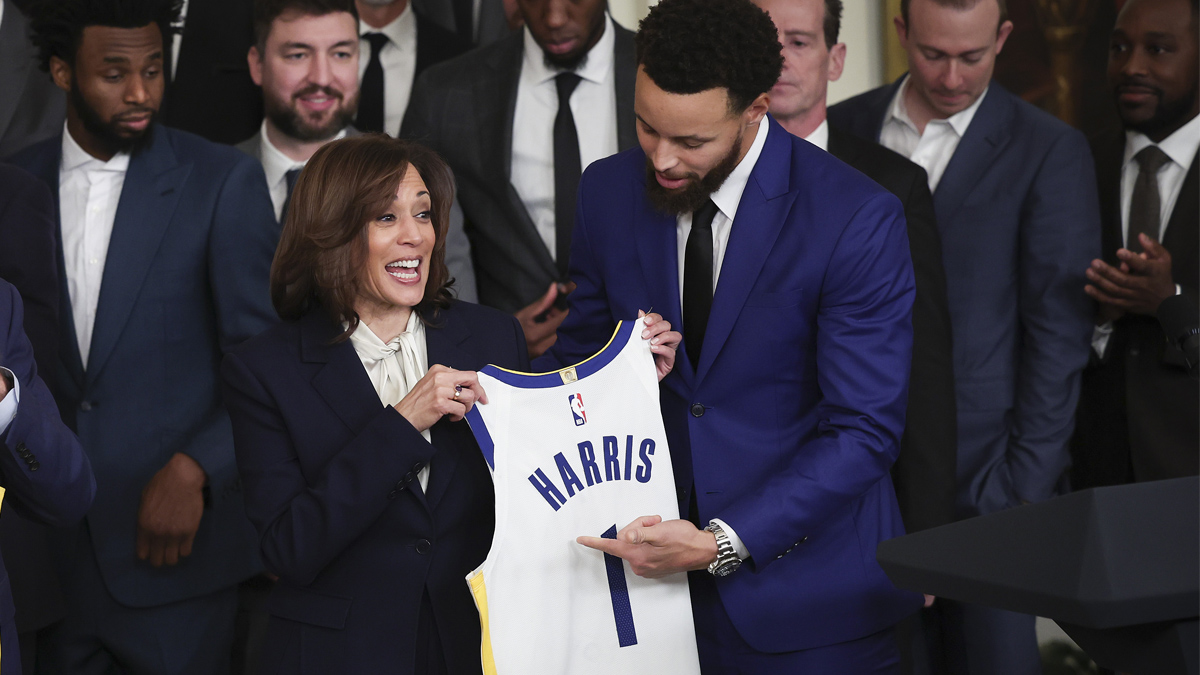 Warriors fan Kamala Harris welcomes Jordan Poole to Wizards with post ...