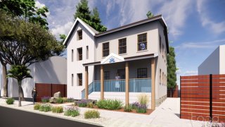 A rendering of the Pathway Society, Inc. 30-bed stand-alone withdrawal management facility adjacent to Pathway House in downtown San Jose. (July 27, 2023)