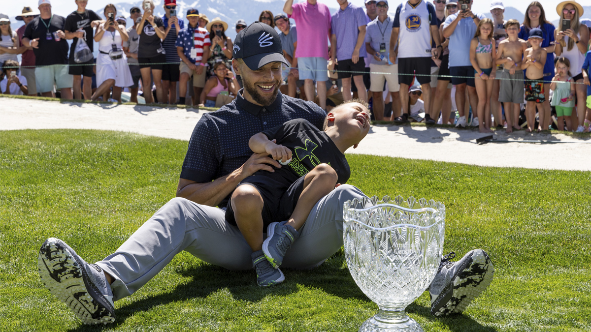 Watch Steph Curry’s adorable moment with son Canon after ACC title win