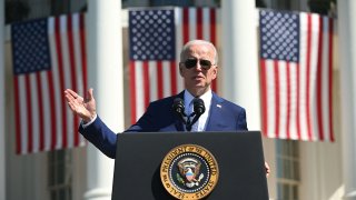 US President Joe Biden speaks during a signing ceremony for the CHIPS and Science Act of 2022, at an event on the South Lawn of the White House in Washington, DC, on August 9, 2022.
