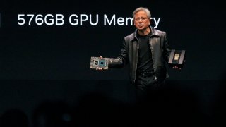 Nvidia President and CEO Jensen Huang speaks at the COMPUTEX forum in Taiwan, May 28, 2023.