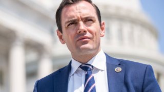 Rep. Mike Gallagher, R-Wis., is seen outside the U.S. Capitol after the last votes of the week on Thursday, June 15, 2023.