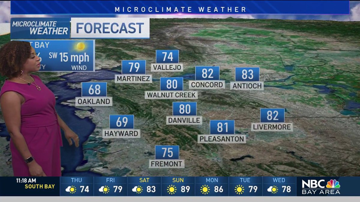 Forecast: Last cool day inland – NBC Bay Area
