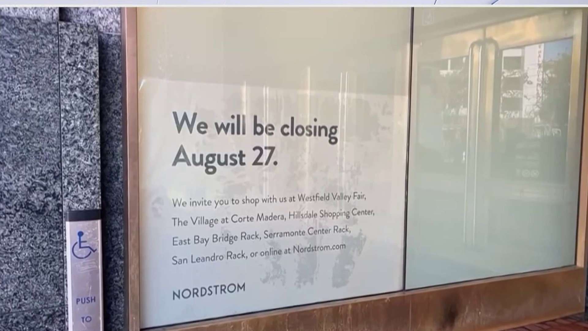 Nordstrom closes San Francisco flagship store 