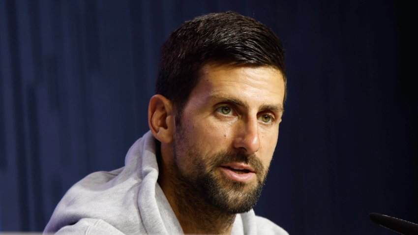 QUEENS, NEW YORK – AUGUST 25: Novak Djokovic attends a press conference at the USTA Billie Jean King National Tennis Center on August 25, 2023 in Queens, Borough of New York City. US Open 2023 celebrates 50 years as the first sporting event in history to give equal prize money for men and women competitors (Photo by Maria Velez/VIEWpress)