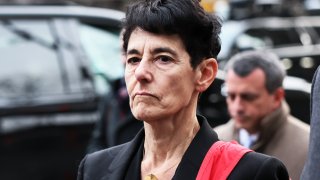 Barbara Fried, the mother of FTX founder Sam Bankman-Fried, arrives for his arraignment and bail hearings at Manhattan Federal Court on December 22, 2022 in New York City.