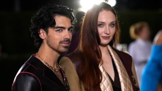 Joe Jonas, left and Sophie Turner arrive at the second annual Academy Museum gala at the Academy Museum of Motion Pictures on Saturday, Oct. 15, 2022, in Los Angeles.