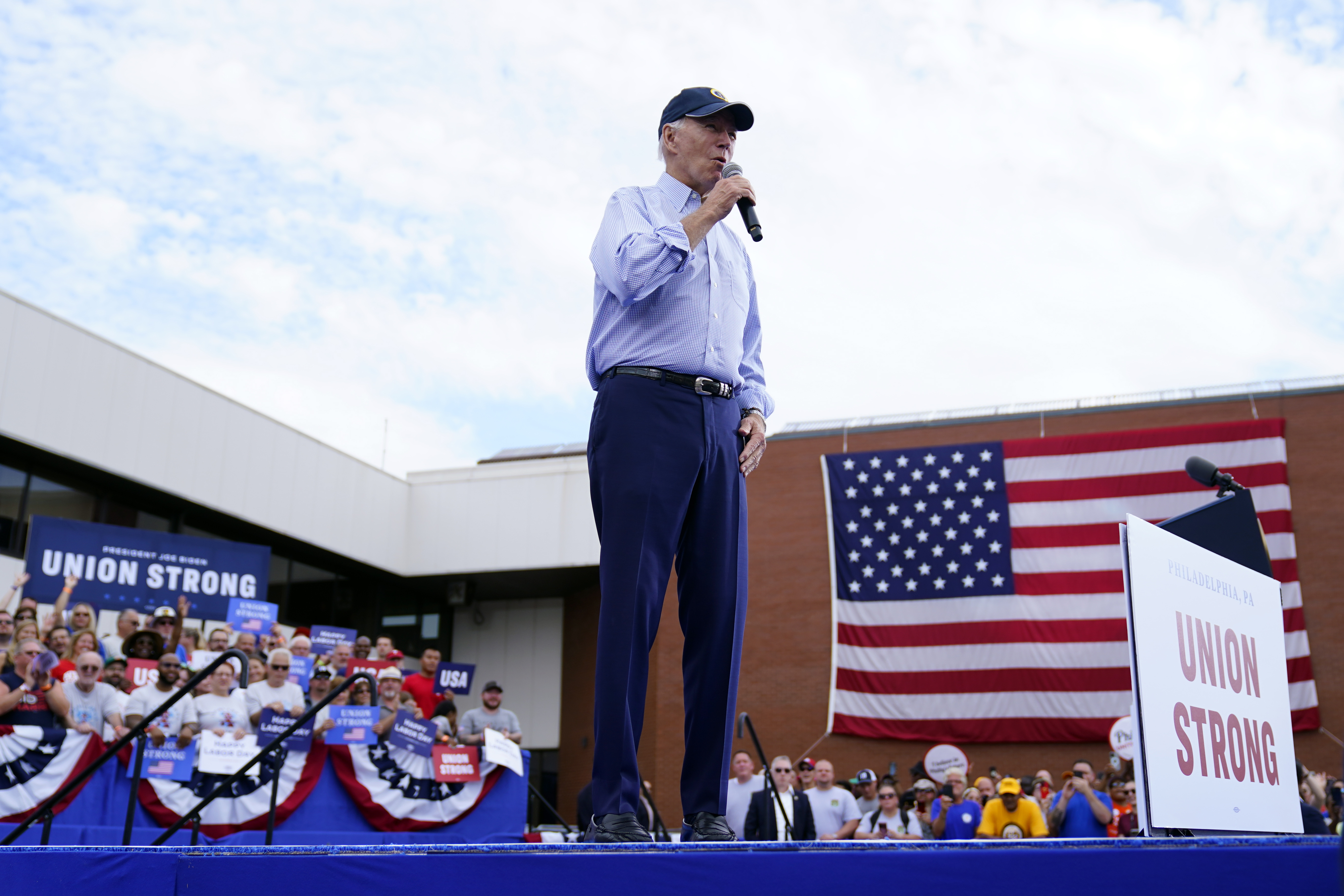 Biden Touts Unions, Job Creation During Philadelphia Labor Day ...