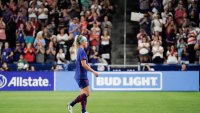 Julie Ertz says goodbye to the US national team during a 3-0 win over South Africa
