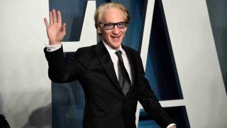 FILE - Bill Maher arrives at the Vanity Fair Oscar Party in Beverly Hills, Calif., on March 27, 2022.