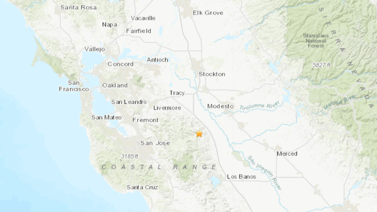 在帕特森附近发生初震3.9级地震