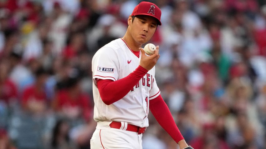 Shohei Ohtani's locker has been packed up at Angel Stadium, and