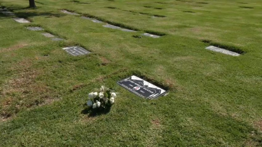Gravestones at Crestlawn Memorial Park in Riverside