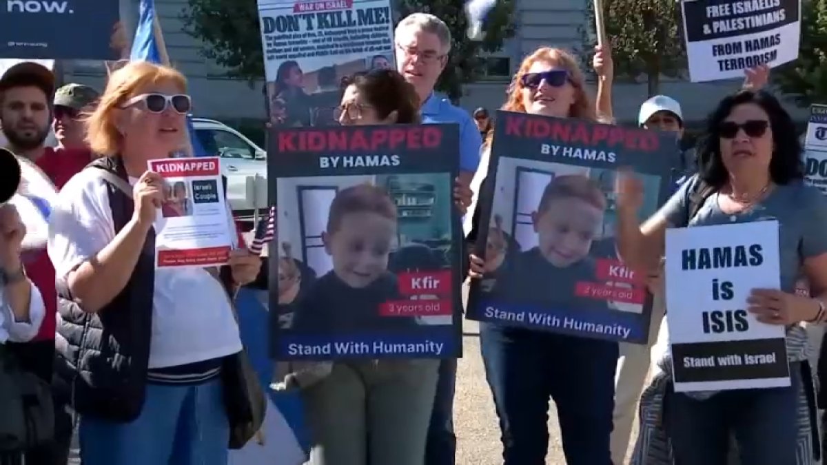 Pro-Israel and Pro-Palestinian demonstrators rally in the Bay Area