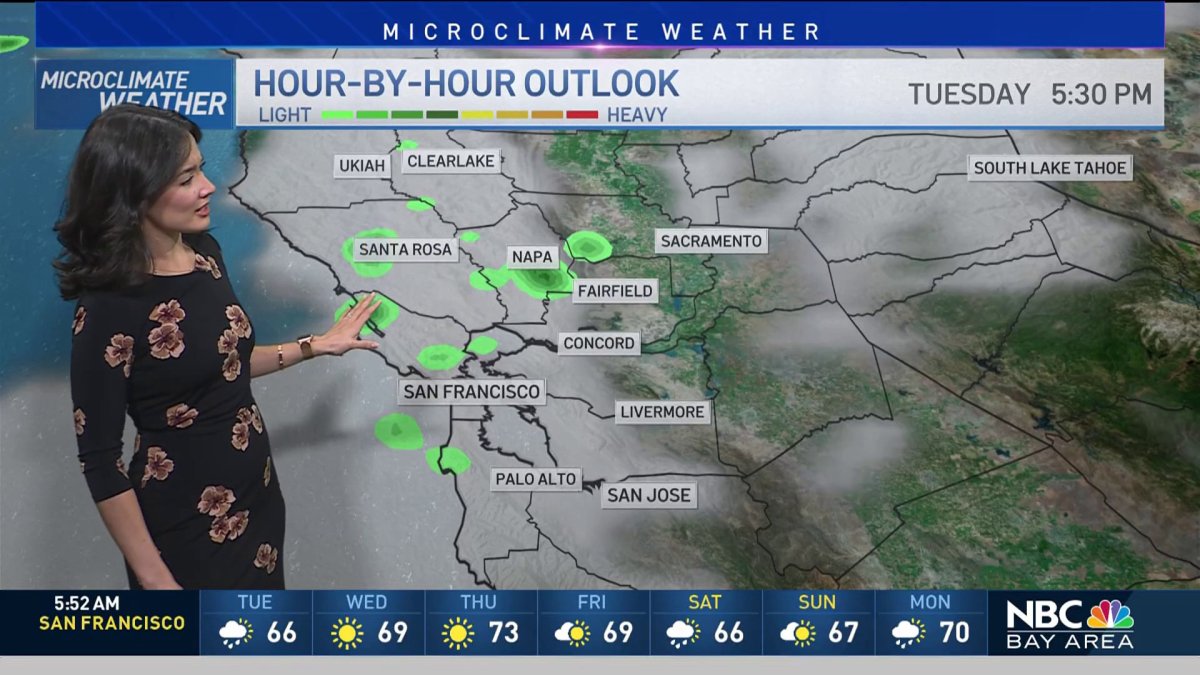 Cinthia’s forecast: Few spotty showers and cool fall temps – NBC Bay Area