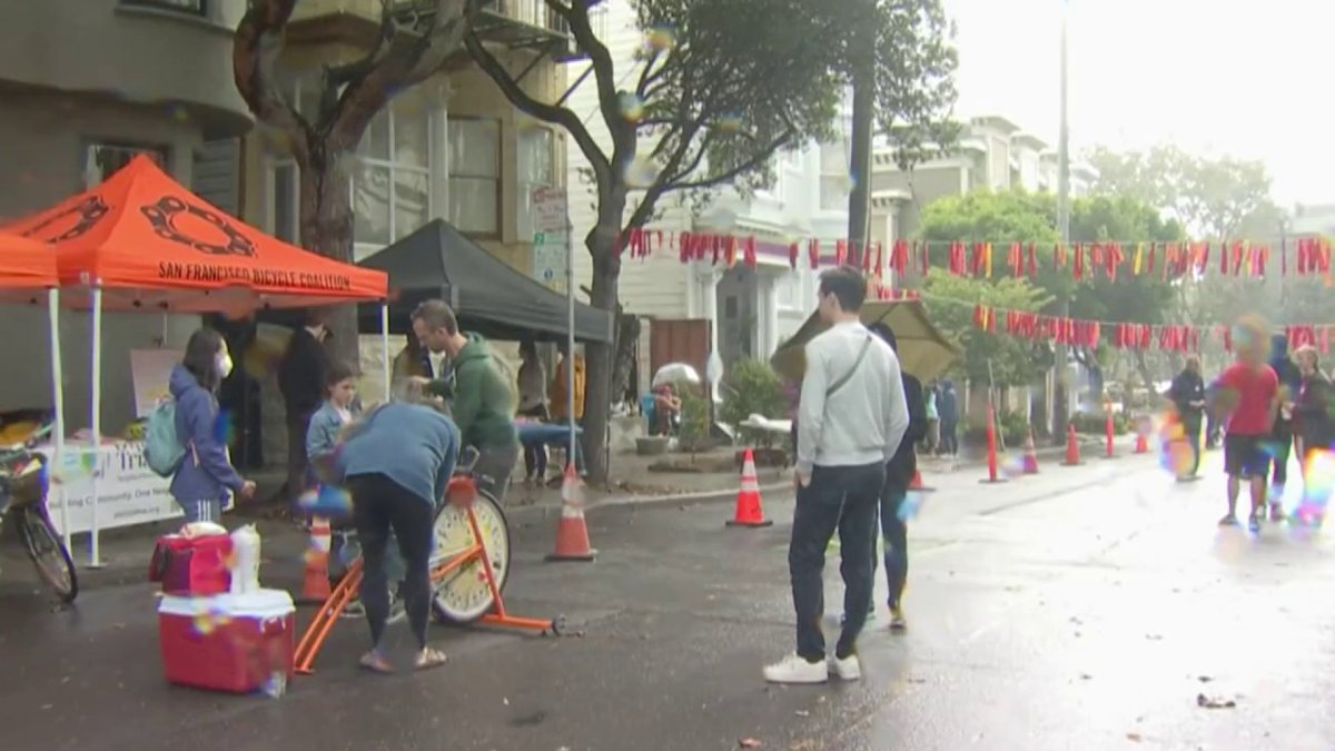 San francisco block party celebrates famous bike path the wiggle nbc