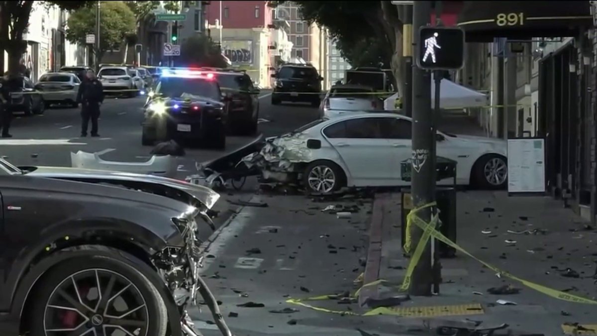 Pedestrian Killed After Car Crash In San Francisco Nbc Bay Area