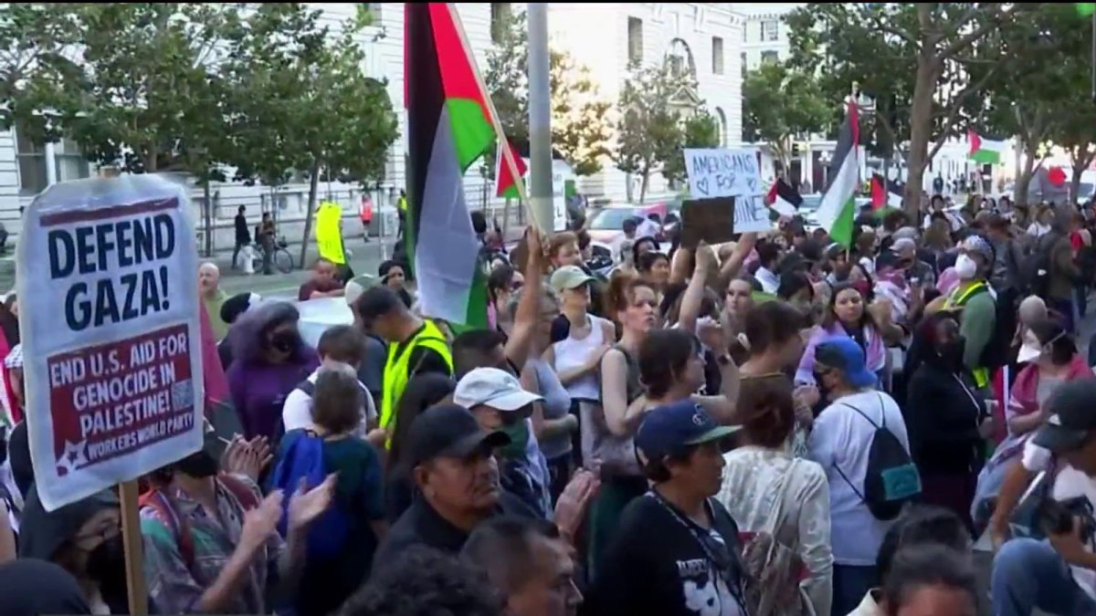 Protesters in San Francisco call for cease-fire in Israel-Hamas war ...