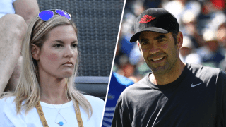 Split image of Bridgette Wilson-Sampras and Pete Sampras.