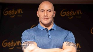 Dwayne Johnson wax statue